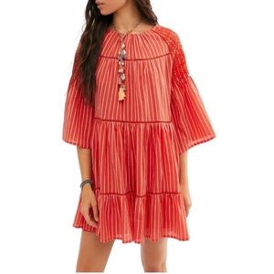 Free People Lola Mini Embroidered Dress, Size Medium